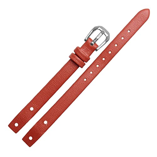 Bracelet de montre en cuir véritable pour Fossil ES4340 ES4119 8mm | Finition élégante marron
