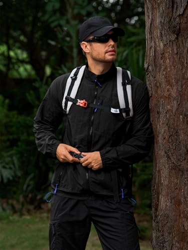 Yousify Mens Lightweight Jacket Windbreaker Full Zip Long Sleeve Outdoor Athletic Jackets for Hiking4