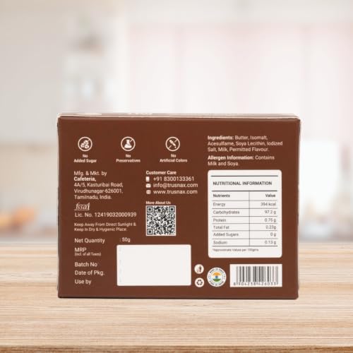 Image of TruSnax SugarFree Hard Candies | Rich Coffee Flavour Candy | Diabetic Friendly Toffee | No Added Sugar | 100g(50 * 2)