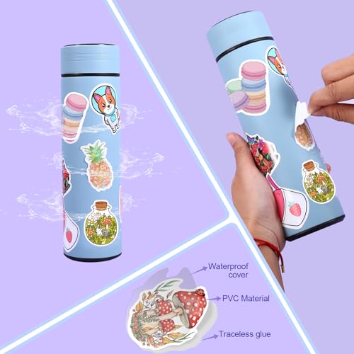 Arme 600 PCS Stickers Pack，Cute Colorful Waterproof Stickers，Vinyl Art Stickers.Valentine's Day Stickers for Water Bottles,Skateboards and Notebooks, Laptop Sticker for Teens Girls Kids Adults