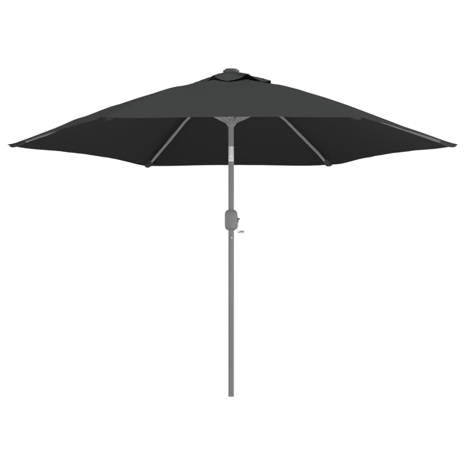Telo di Ricambio per Ombrellone Antracite 300 cm,Telo Gazebo Copertura in Tessuto Poliestere 100% - Telo per Gazebo da Giardino Esterno Vari Modelli