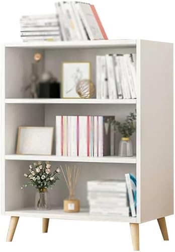 Estantería de madera abierta, estante de 345 niveles con patas, organizador de almacenamiento extraíble para el hogar, estantería de cubos de