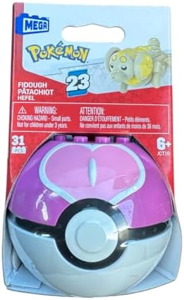 MEGA Pokémon Juguete de Construcción Pokébola Coleccionable Fidou...