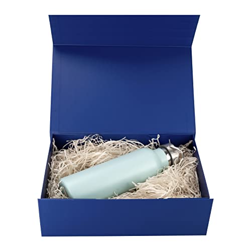 Image of Rsgift Blue Gift Boxes,7.8 x7x 3.1 Inches Gift Box with Lid,Groomsmen Graduation decorative boxes