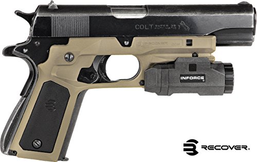 Recover Tactical CC3P Grip and Rail System with Changeable Panels for The 1911