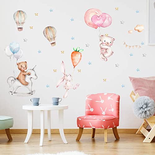 Vinilos decorativos oso y conejo Maydahui 4 planchas miniatura 3