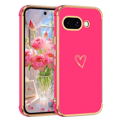 Coque Google Pixel 9a fine et antichoc en silicone souple rose