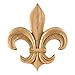 Hardware Resources APL-14-5-CH Fleur-de-Lis Applique