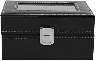 Asixx Watch Storage Box, High Grade 3 Slots PU Leather Box Case Fashionable Design Elegant Appearance For Watch Jewellery Display Storage Organizer Hot