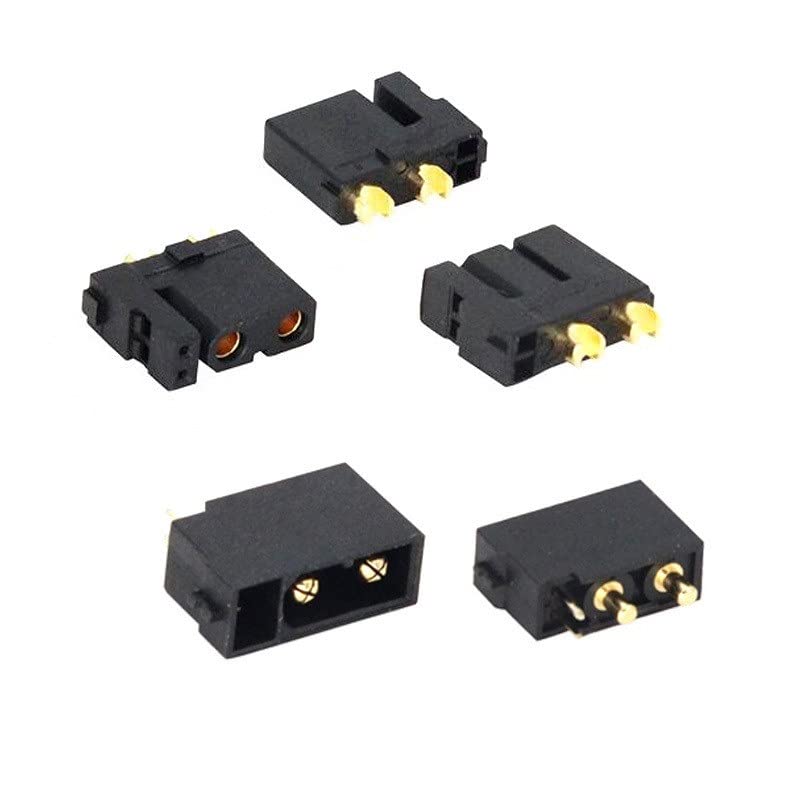 RC Helicopter Aircraft Parts for Amass XT30(2+2) 5/10/20 Pairs Female for XT30PB(2+2) Male Gold Plated Plug with Signal Pin for XT30U Aapter for RC Drone Aircraft Model Replaceable Accessories (Color