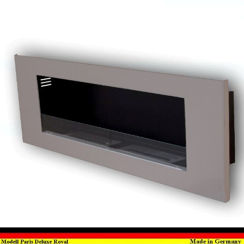 Gel y Etanol Chimenea Modelo Paris Deluxe Royal - elegir el color (Acero inoxidable)