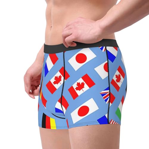 Yellow spider web Men's Boxer Briefs Underwear novelty Trunk Underwear Breathable Stretch Briefs4