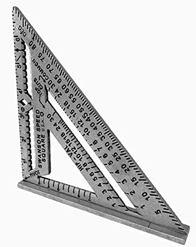 Swanson Tool Co S0100 Pro Carpenters Construction Aluminium Speed Square