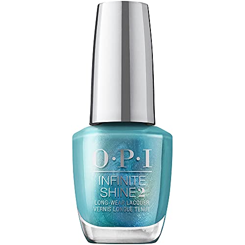 OPI Infinite Shine 2 Long Wear Lacquer, Ready, FÃªte, Go, Blue Long-Lasting Nail Polish, Holiday'21 Celebration Collection, 0.5 fl. oz.
