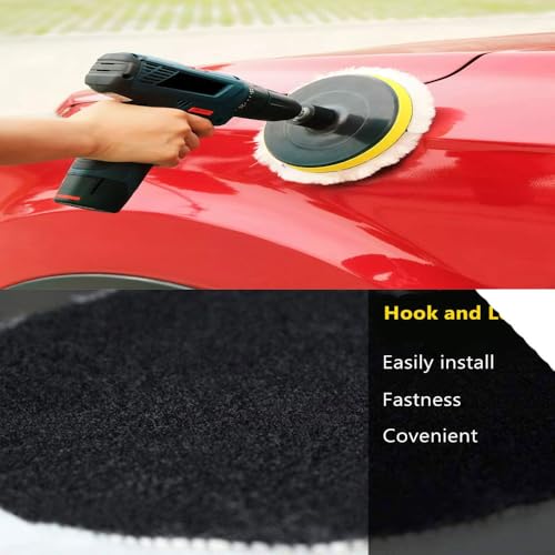 Image of MLD Wool Hook & Loop Grip Buffing Pad for Compound Cutting & Polishing - Fits Automotive Car Detailing Polisher Sanders - Polish Auto Paint, PWHP-101 (5 inch) Pack of -1