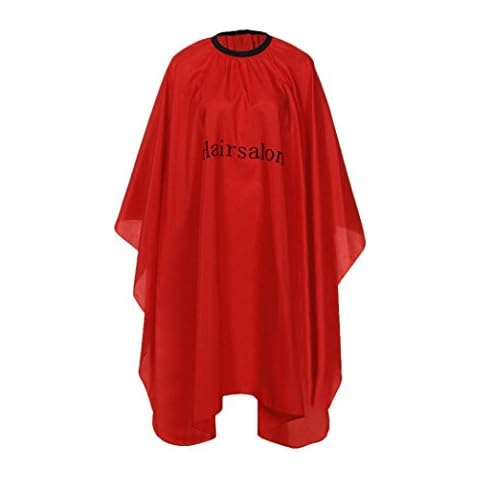hunpta Cutting Hair Waterproof Cloth Salon Barber Gown Cape Hairdressing Hairdresser (Red) Cover