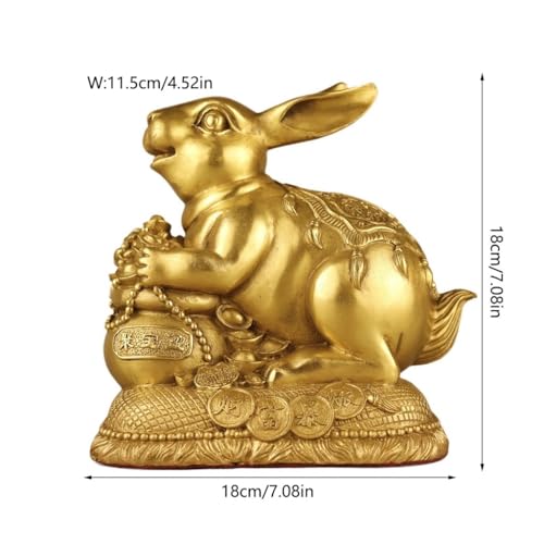 Figurine lapin en laiton pour sublimer un meuble d'entrée vide