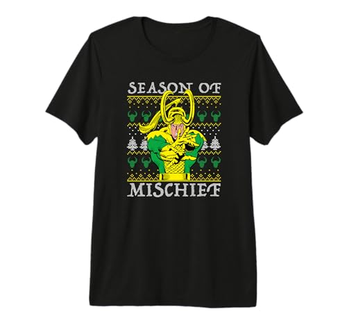 T-shirt Loki Marvel pour remplacer le pull de Noël trop chaud en soirée