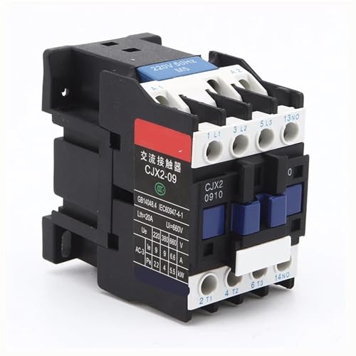 Contactor de CA CJX2-0910 LC1-D de alta durabilidad para redes trifásicas de 380V