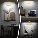 Picture Light, 15.35inch Wireless Picture Lights for Wall Rechargeable, 5400mAh Battery Wall Light with Remote, 3 Color Art Lighting for Paintings with Timer and Dimmable for Display, Gallery (Gold)