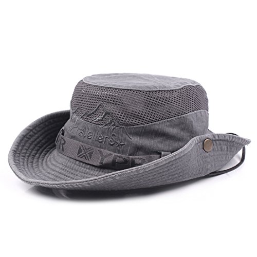 KeepSa Sun Hat for Men, Cotton Embroidery Summer Outdoor Sun Protection...