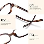 LIKSMU Blue Light Blocking Glasses for Woman Men Blue light Blocker Eyewear Trendy Rectangle Small Eyeglasses, 2pack - Image 4