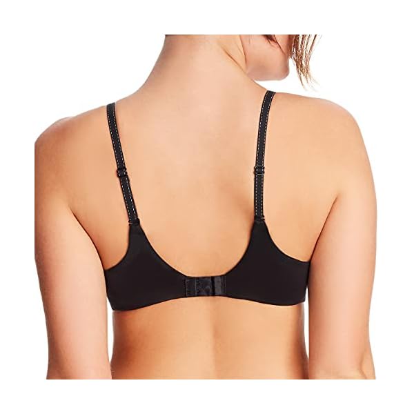 Maidenform Women's Comfort Devotion Embellished Bra, Black/Body Beige,36C