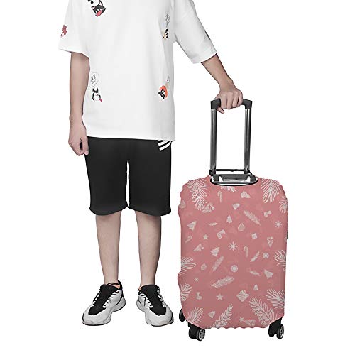 Housse de valise rose pour voyager à Noël avec style et protection - 4