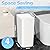 RTWDKFQ 3 Pack 4 Gallon Bathroom Small Trash Can with Lid, 15L Slim Garbage Bin Wastebasket with Pop-Up Lid for Bedroom, Office, Kitchen, Dorm, Fits Under Desk