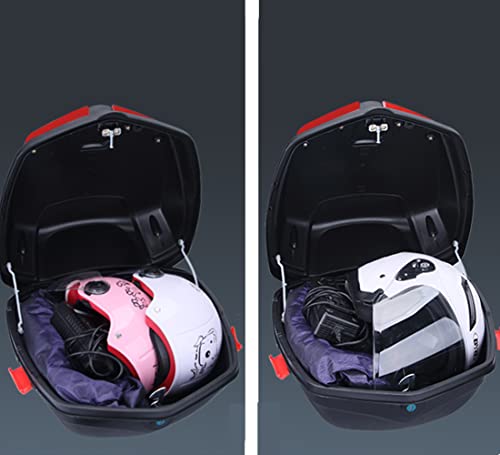 Sac à dos de rangement moto rouge et blanc robuste et résistant