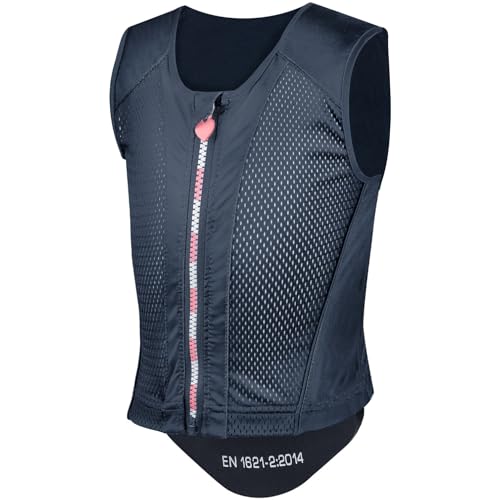 RL24 - Kinder Rückenprotektor P24 Flex Lucky Swing Protektorenweste aus Hightech-Materialien Reiter Schutzweste atmungsaktiv & leicht Unisex Reitweste in Nachtblau Gr. M (Kinder)