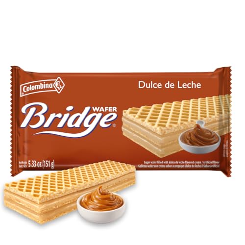 Colombina Dulce de Leche Wafer Bridge, 5.33 oz (Pack of 1)