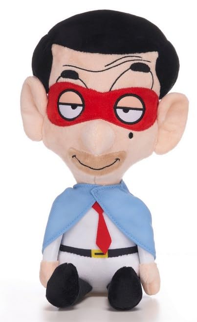 UKToyworld Superhero Mr Bean Plush 12 Inch Mr. Bean Soft Toy in Super Hero Costume