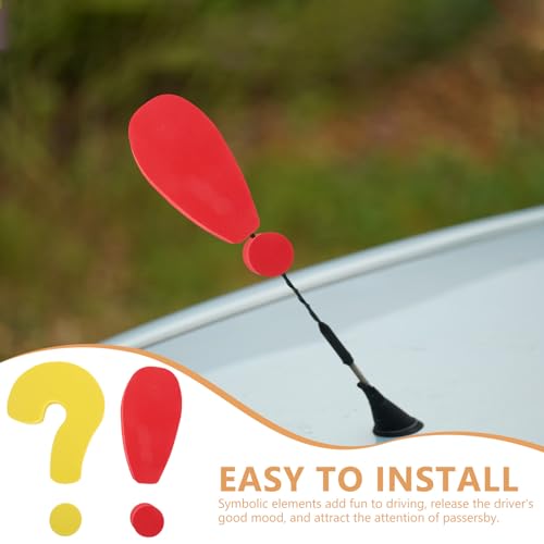 Decoración de antena de techo: pack de 2 accesorios exteriores divertidos para camión y RV 3