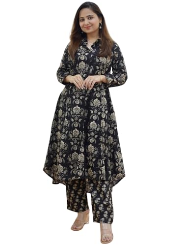 GRECIILOOKS Womens A-Line Rayon Regular Fit Co-Ord Set (Black, X-Large) (B0CP2DZ2YB) Amazon Price History, Amazon Price Tracker