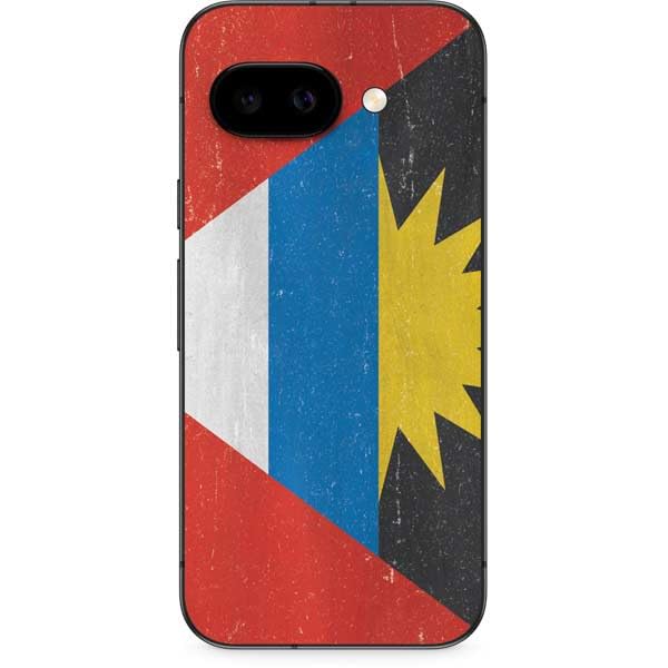 Skinit Decal Phone Skin Compatible with Google Pixel 9a - Antigua and Barbuda Flag Distressed Design