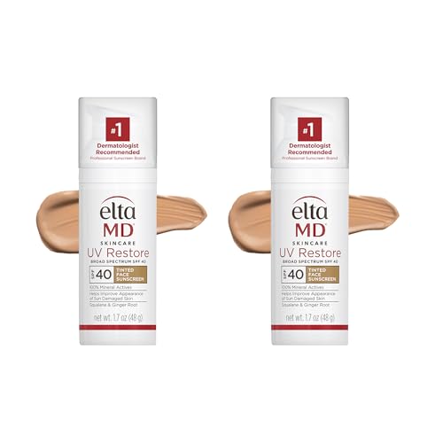 EltaMD UV Restore 100% Mineral Face Sunscreen For Mature Skin, SPF 40