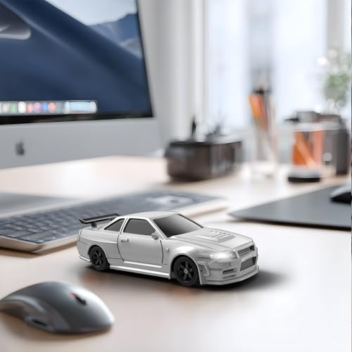 Everbigmai RC Drift Car for Kids, 1/43 Scale Full Proportional Mini Car for Kids, Boys, Girls,Teens, Silver