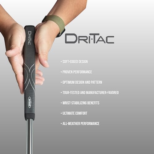 Winn DriTac Lite Jumbo Pistol Putter Grip - Dark Gray