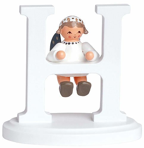 KWO Olbernhau 75767 Point «h» 7 cm, figurine haut de gamme en bois