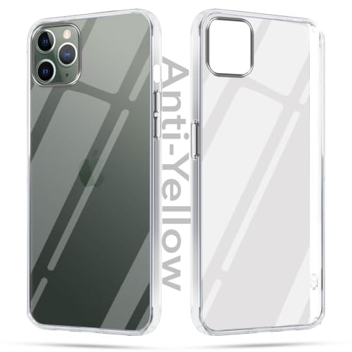 Image of Jkobi Lifetime Anti-Yellow Clear Back Case Cover for Apple iPhone 11 Pro (Sleek Hard Crystal | Shockproof and Camera Protection)