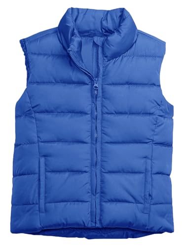 Haloumoning Girls Puffer Vest Kids Zip Up Padded Gilet Winter Quilted Jackets Fashion Outwear 5-14 Years2
