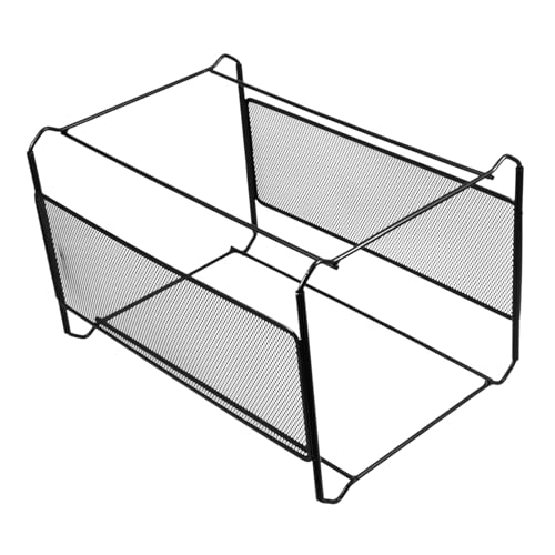 KICHOUSE Desktop File Rack File Holder for Organizing Documents Magazines and Letters Creative Mesh Design for Home Office Storage