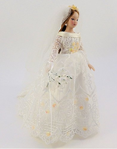 Muñeca Melody Jane Novia Miniatura Porcelana miniatura 3