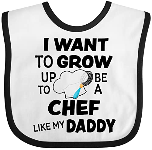 inktastic I Want To Grow Up To Be a Chef Like My Daddy Baby Bib