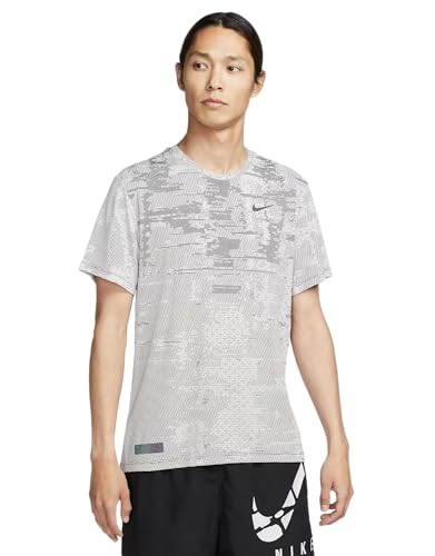 Nike Dri-FIT ADV Run Division TechKnit Men's Short-Sleeve Running Top, Phantom/Light Iron Ore, Medium