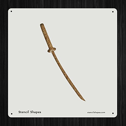 Katana Sword Slice Sharp Samurai Style 11502 DIY Plastic Stencil Acrylic Mylar Reusable Katana Sword Slice Sharp Samurai Style 11502 DIY Plastic Stencil Acrylic Mylar Reusable