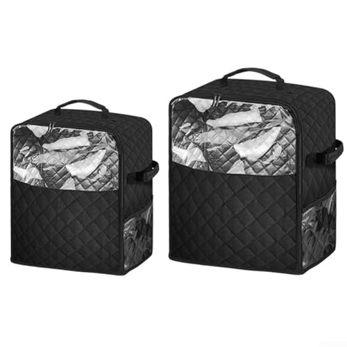 Funda acolchada de nailon compatible con mezcladores de 6, 7 y 8 cuartos de galón con bolsillos de almacenamiento funcionales para accesorios y protección contra el polvo