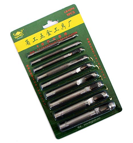 Poinçons à œillets ronds pour cuir Hand LB-025M | Outil emporte-pièce 2,5 à 10 mm