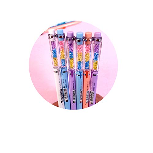 Zijing 15Pcs Cartoon School Kids Kawaii Korean Mechanical Pencil With Lead Refill Jelly Eraser Set #TOP1